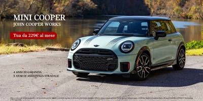 Nuovo Mini Cooper JCW da 229€ al mese