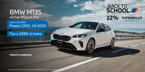 Nuova BMW Serie 1 M135 - Tua a partire da 298€/mese