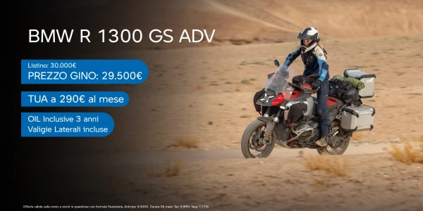 BMW R 1300 GS ADV: tua a 290€ al mese