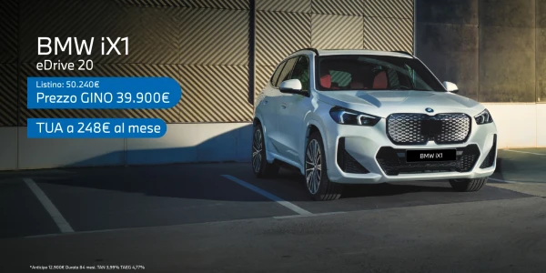 Nuova BMW iX1 - Tua a partire da 248€/mese