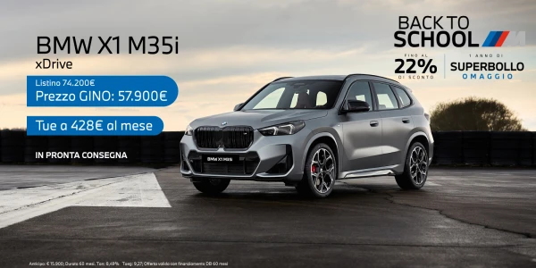 Nuova BMW X1 M35i - Tua a partire da 428€/mese