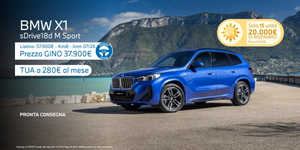 Km0 BMW X1 - Tua a partire da 280€/mese