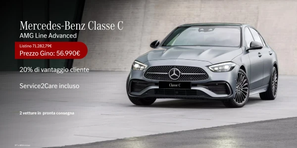 Nuova Mercedes-Benz Classe C Berlina - Fino al 20% di vantaggio cliente