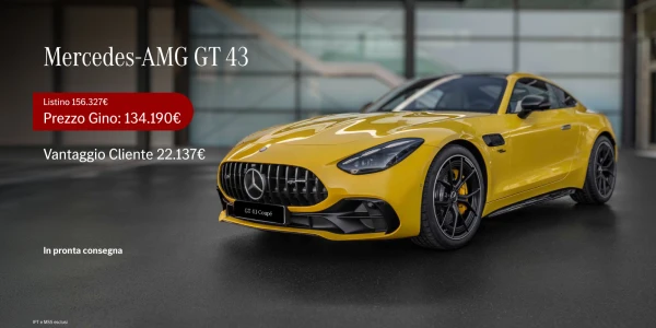 Nuovo Mercedes-AMG GT 43 in pronta consegna