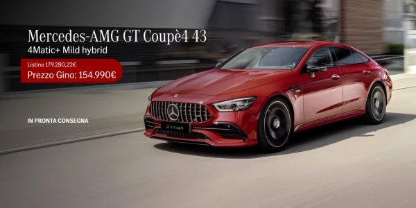 Nuovo Mercedes-AMG GT Coupè 4 in pronta consegna