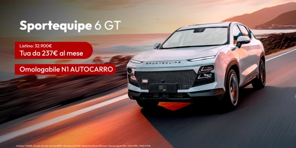Nuova Sportequipe 6GT - Tua da 237€ al mese