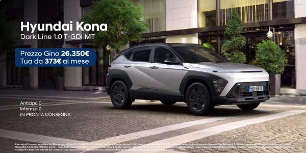 Nuova Hyundai Kona - Tua da 373€ al mese