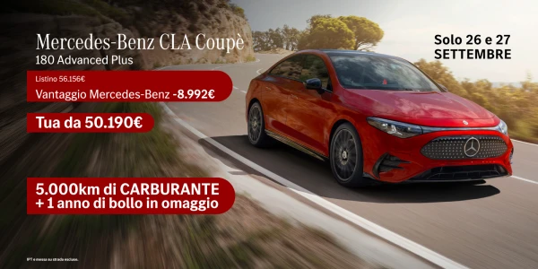 Nuova Mercedes-Benz CLA - Tua da 50.190€