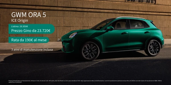 GREAT WALL MOTOR ORA 5 - Tua da 190€ al mese