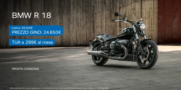 BMW R18: Tua a 299€ al mese