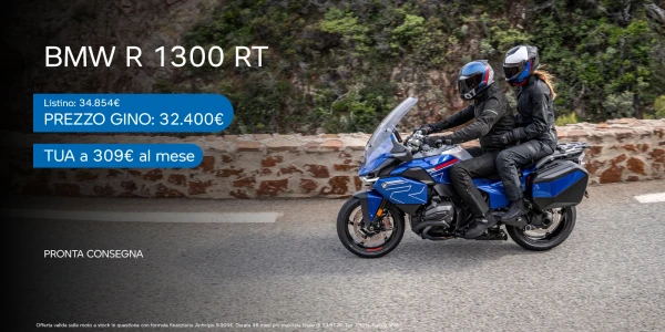 BMW R 1300 RT: Tua a 309€ al mese