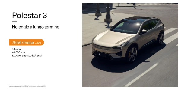 Polestar 3 - Tua con canone di noleggio da 755€/mese +IVA