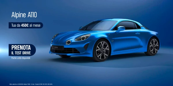 Alpine A110 - Tua da 450€ al mese