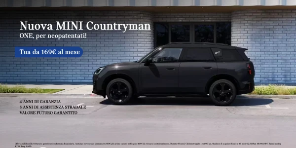 Nuova Mini Countryman ONE - Tua a partire da 169€/mese
