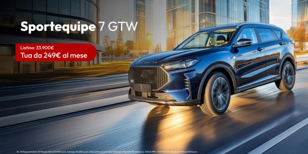 Nuova Sportequipe 7GTW - Tua da 249€ al mese