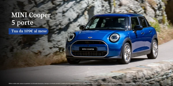 Nuova Mini Cooper 5 Porte - Tua a partire da 109€/mese