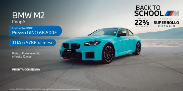 Nuova BMW M2 - Tua a partire da 578€/mese