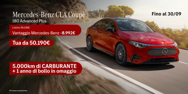 Nuova Mercedes-Benz CLA - Tua da 50.190€
