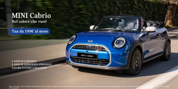 Nuova Mini Cabrio - Tua a partire da 199€/mese