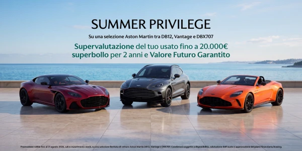 Summer Privilege - Supervalutazione dell'usato fino a 20.000 €