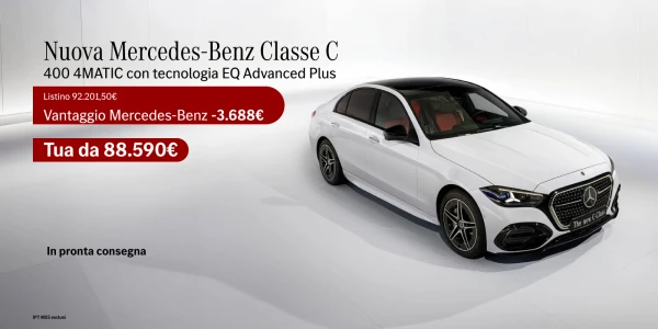 Nuova Mercedes-Benz Classe C EQ - Tua da 88.590€